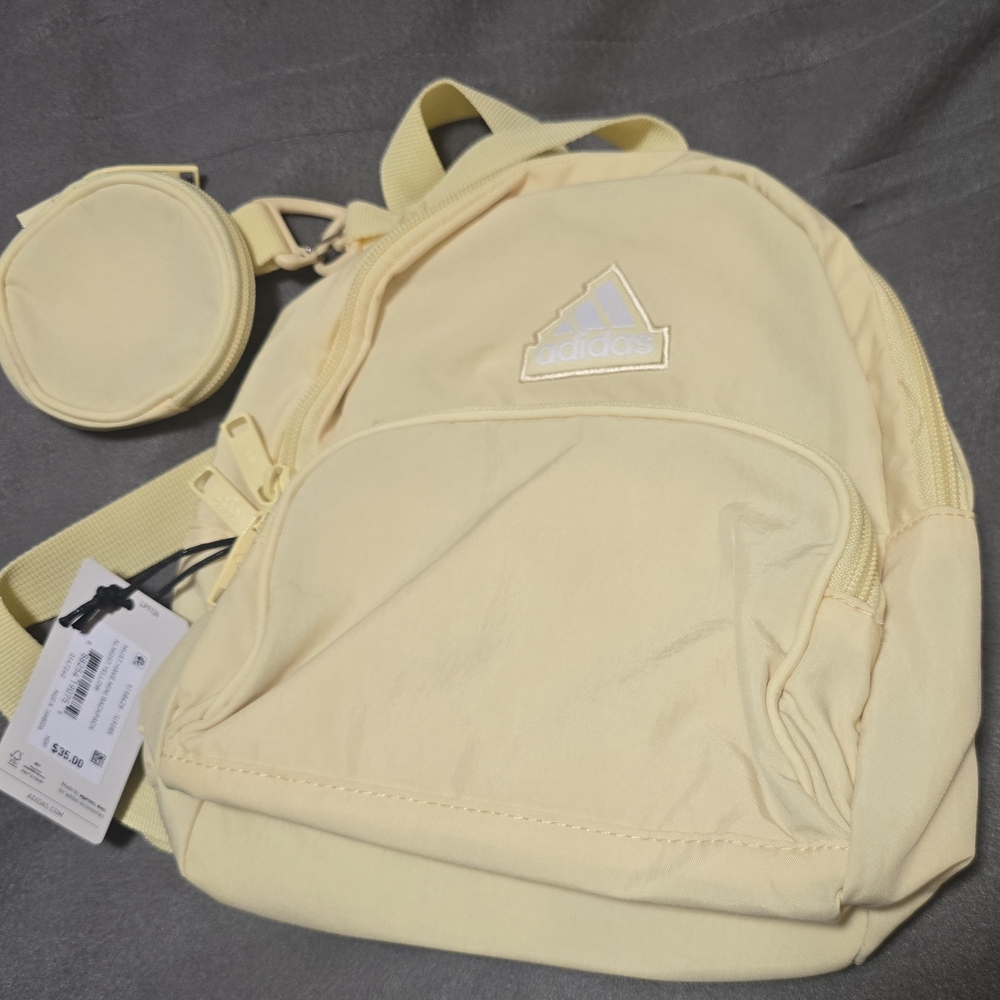 Adidas Yellow Mini Backpack - Picture 4 of 4